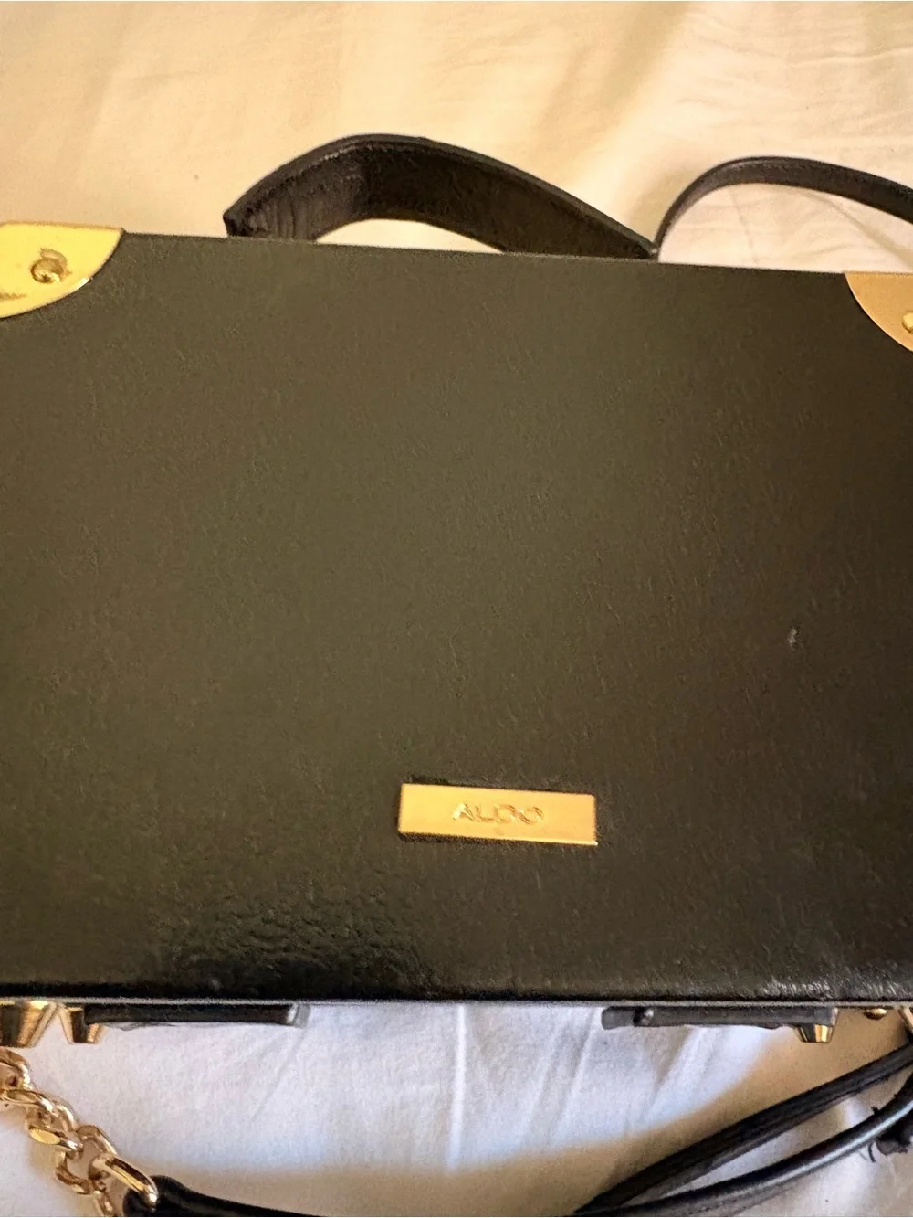 Embellished Black Floral Gem Box Bag - Designer Style - Picture 4 of 5